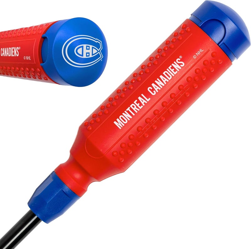 Megapro ® NHL® Team Edition Multi-bit Screwdriver | Officially Licensed NHL® Gear | Durable, Ergonomic, Pro-Grade Screwdriver (Montreal Canadiens®) - Image 1
